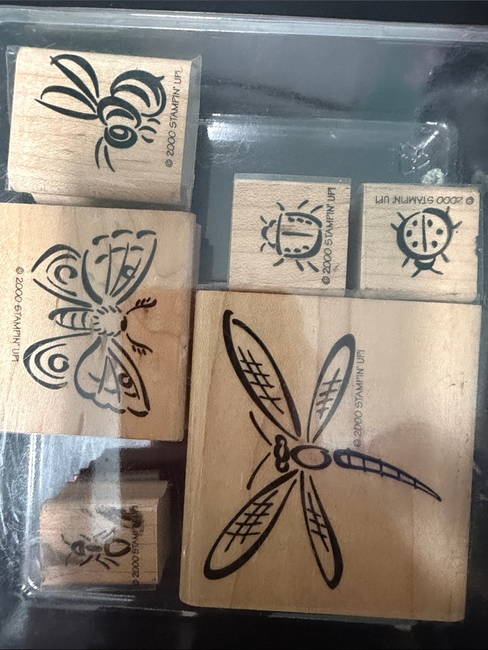 Stampin' Up! Wooden Stamp Set - Bunch O’ Bugs